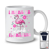 Personalized Custom Name I Make 52 Look Flamazing; Amazing 52rd Birthday Flamingo Flowers T-Shirt