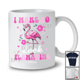 Personalized Custom Name I Make 60 Look Flamazing; Amazing 60th Birthday Flamingo Flowers T-Shirt