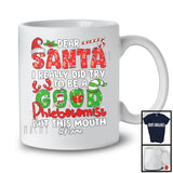 Personalized Custom Name I Really Did Try To Be A Good Phlebotomist; Joyful Christmas Santa Jobs T-Shirt