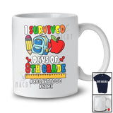 Personalized Custom Name I Survived 100 Days of 8th Grade; Joyful Count Down 100 Days Students T-Shirt