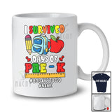Personalized Custom Name I Survived 100 Days of Pre-K; Joyful Count Down 100 Days Students T-Shirt