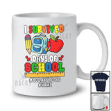 Personalized Custom Name I Survived 100 Days of School; Joyful Count Down 100 Days Students T-Shirt