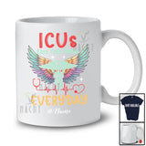 Personalized Custom Name ICUs Earn Their Wings Everyday; Lovely Nursing Proud Nurse Group T-Shirt