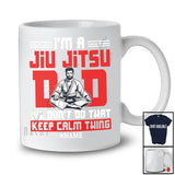 Personalized Custom Name I'm A Jiu Jitsu Dad; Proud Father's Day Martial Art; Family Group T-Shirt