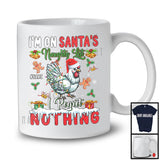 Personalized Custom Name I'm On Santa's Naughty List, Sarcastic Christmas Chicken, Farmer X-mas T-Shirt