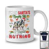 Personalized Custom Name I'm On Santa's Naughty List, Sarcastic Christmas Cow, Farmer X-mas T-Shirt