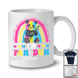 Personalized Custom Name I'm Pan Duh; Lovely LGBTQ Pride Panda Pansexual Rainbow LGBT T-Shirt