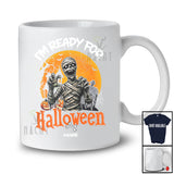 Personalized Custom Name I'm Ready For Halloween; Creepy Moon Costume Mummy Family T-Shirt