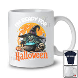 Personalized Custom Name I'm Ready For Halloween; Creepy Moon Costume Witch Family T-Shirt