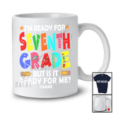 Personalized Custom Name I'm Ready For Seventh Grade; Humorous First Day Of School Pencils T-Shirt