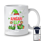 Personalized Custom Name I'm The Angry Elf; Wonderful Christmas Elf Costume Snowing; Family T-Shirt