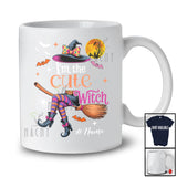 Personalized Custom Name I'm The Cute Witch; Amusing Halloween Witch Family Group T-Shirt