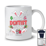 Personalized Custom Name I'm The Dentist Bunny; Lovely Easter Eggs Hunting; Jobs T-Shirt