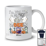 Personalized Custom Name I'm With The Bee; Amazing Halloween Boo Ghost; Couple T-Shirt