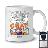 Personalized Custom Name I'm With The Goat; Amazing Halloween Boo Ghost; Couple T-Shirt