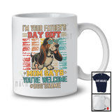Personalized Custom Name I'm Your Father's Day Gift, Cute Vintage Basset Hound Owner, Family T-Shirt