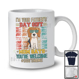Personalized Custom Name I'm Your Father's Day Gift, Cute Vintage Beagle Owner, Family T-Shirt