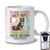 Personalized Custom Name I'm Your Father's Day Gift, Cute Vintage Border Collie Owner, Family T-Shirt