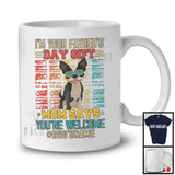 Personalized Custom Name I'm Your Father's Day Gift, Cute Vintage Boston Terrier Owner, Family T-Shirt