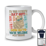 Personalized Custom Name I'm Your Father's Day Gift, Cute Vintage Cat Owner, Family T-Shirt