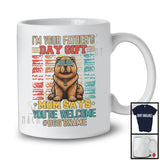 Personalized Custom Name I'm Your Father's Day Gift, Cute Vintage Chow Chow Owner, Family T-Shirt