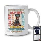 Personalized Custom Name I'm Your Father's Day Gift, Cute Vintage Doberman Owner, Family T-Shirt