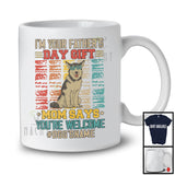 Personalized Custom Name I'm Your Father's Day Gift, Cute Vintage Husky Owner, Family T-Shirt