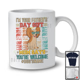 Personalized Custom Name I'm Your Father's Day Gift, Cute Vintage Papillon Owner, Family T-Shirt