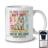 Personalized Custom Name I'm Your Father's Day Gift, Cute Vintage Samoyed Owner, Family T-Shirt