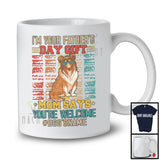 Personalized Custom Name I'm Your Father's Day Gift, Cute Vintage Sheltie Owner, Family T-Shirt