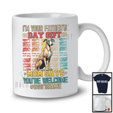 Personalized Custom Name I'm Your Father's Day Gift, Cute Vintage Whippet Owner, Family T-Shirt