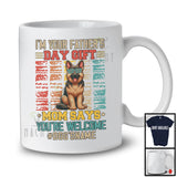 Personalized Custom Name I'm Your Father's Day Gift, Vintage German Shepherd Owner, Family T-Shirt