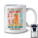 Personalized Custom Name I'm Your Father's Day Gift, Vintage Golden Retriever Owner, Family T-Shirt