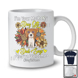 Personalized Custom Name I'm Your Mother's Day Gift, Floral Beagle Owner, Sunflowers T-Shirt