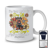 Personalized Custom Name I'm Your Mother's Day Gift, Floral Doberman Owner, Sunflowers T-Shirt