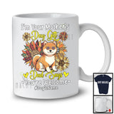 Personalized Custom Name I'm Your Mother's Day Gift, Floral Shiba Inu Owner, Sunflowers T-Shirt