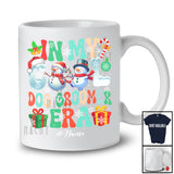 Personalized Custom Name In My Cool Dog Groomer Era; Amusing Christmas Snowman Proud Job T-Shirt