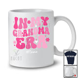 Personalized Custom Name In My Grandma Era; Awesome Mother's Day Pregnancy Flowers; Family T-Shirt