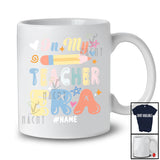 Personalized Custom Name In My Teacher Era; Adorable Back To School Girl Women Teacher Proud T-Shirt