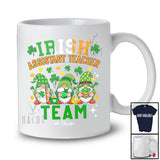 Personalized Custom Name Irish Assistant Teacher Team; Amazing St. Patrick's Day Three Gnomes T-Shirt