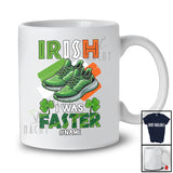 Personalized Custom Name Irish I Was Faster; Joyful St. Patrick's Day Running Runner Leprechaun T-Shirt