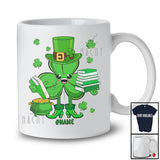 Personalized Custom Name Irish Librarian Shamrock; Awesome St. Patrick's Day Lucky Family T-Shirt