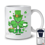 Personalized Custom Name Irish Phlebotomist Shamrock; Awesome St. Patrick's Day Lucky Family T-Shirt