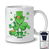 Personalized Custom Name Irish Social Worker Shamrock; Awesome St. Patrick's Day Lucky Family T-Shirt