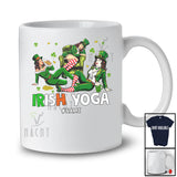 Personalized Custom Name Irish Yoga; Cheerful St. Patrick's Day Leprechaun Women Drinking T-Shirt