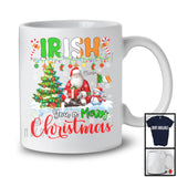 Personalized Custom Name Irish You A Merry Christmas; Fantastic Santa Irish Flag Snowman T-Shirt