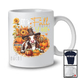 Personalized Custom Name It's Fall Y'all; Amazing Thanksgiving Cow Pumpkin; Farm Farmer T-Shirt