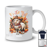 Personalized Custom Name It's Fall Y'all; Wonderful Thanksgiving Pilgrim Sheep Pumpkin Sunflower T-Shirt
