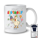 Personalized Custom Name It's My Birthday; Amusing Birthday Party Chicken Farmer; Family Group T-Shirt