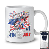 Personalized Custom Name It's Real 4th of July; Joyful US Flag Fishing Tools; Patriotic T-Shirt